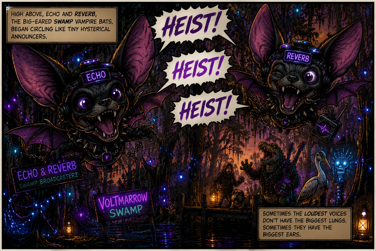 Echo and Reverb announce the heist